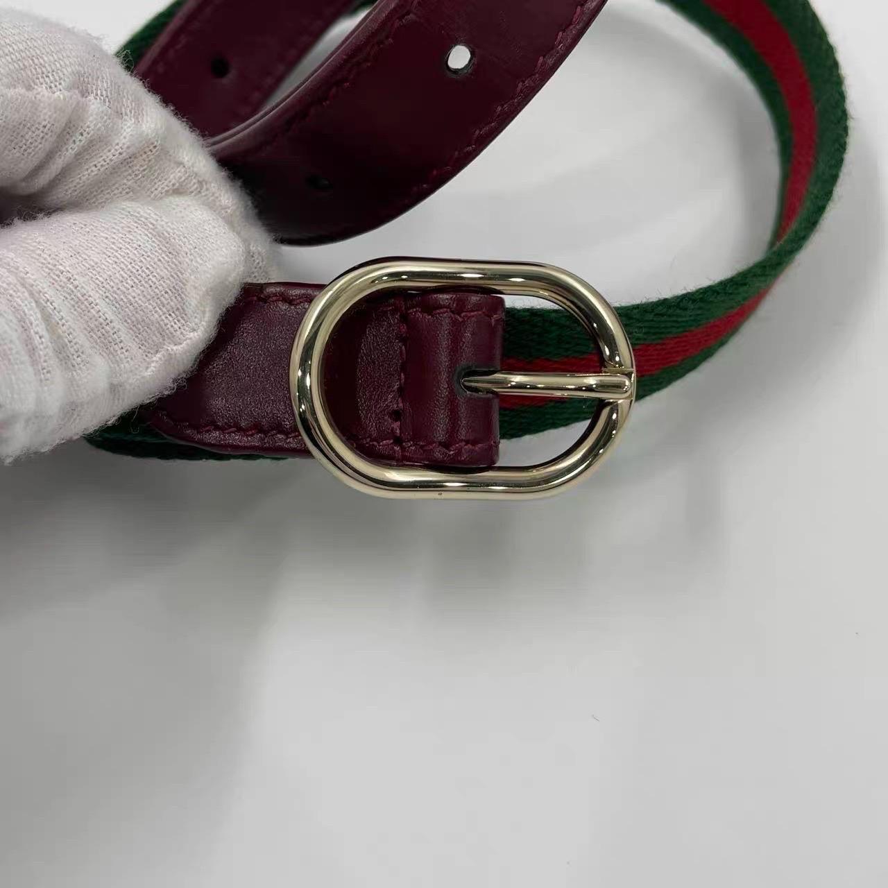 Gucci Jackie 1961 Small Ancora Borsa a tracolla in pelle rosso borgogna S24 in vendita 14