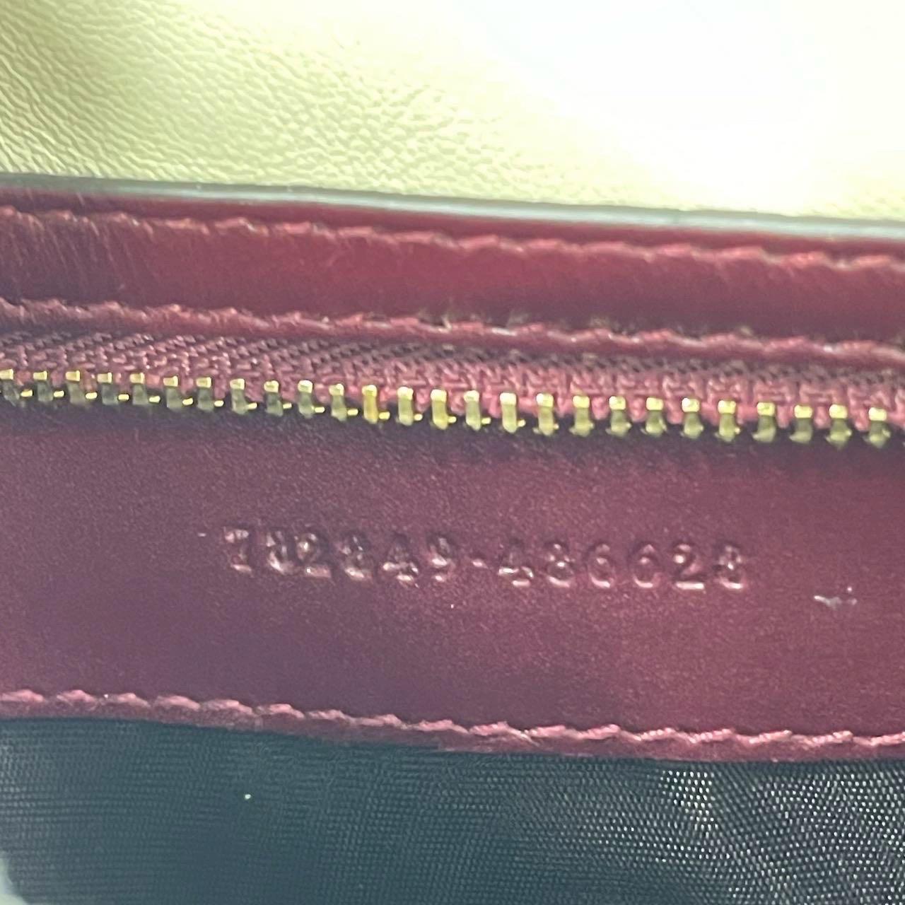 Gucci Jackie 1961 Small Ancora Borsa a tracolla in pelle rosso borgogna S24 in vendita 4