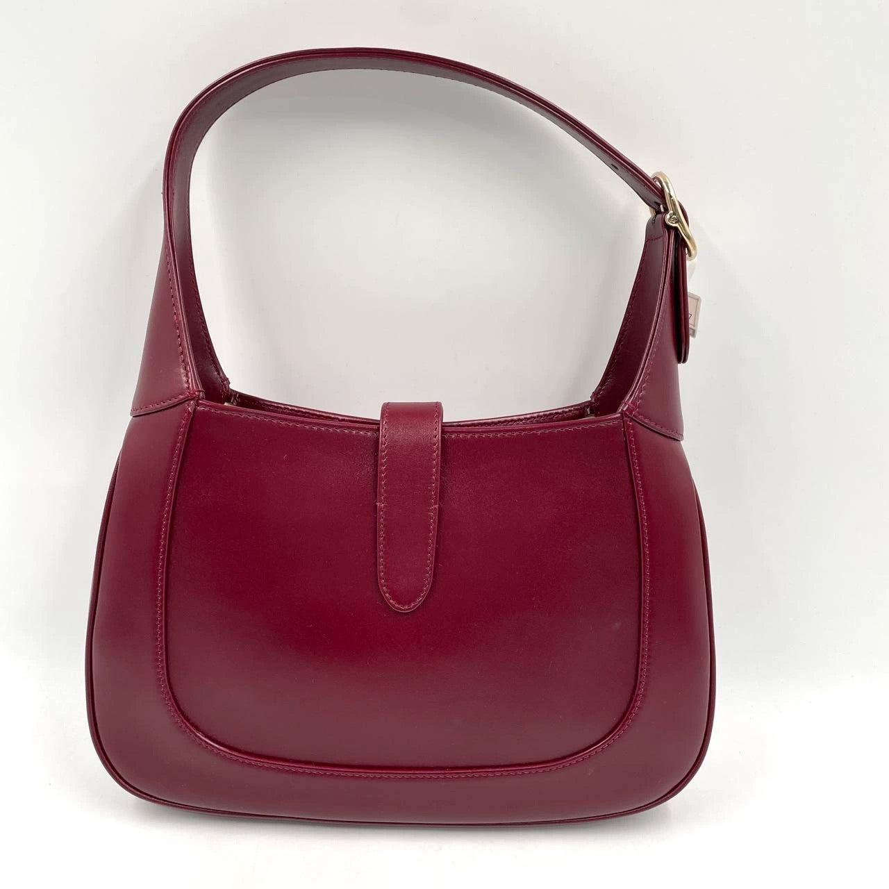 Gucci Jackie 1961 Small Ancora Red Leather Shoulder Bag Clasp S24
These are professional photos of the actual bag offered by Luxbags.

The newest edition of the iconic Gucci Jackie 1961, crafted from high quality leather in a structured silhouette