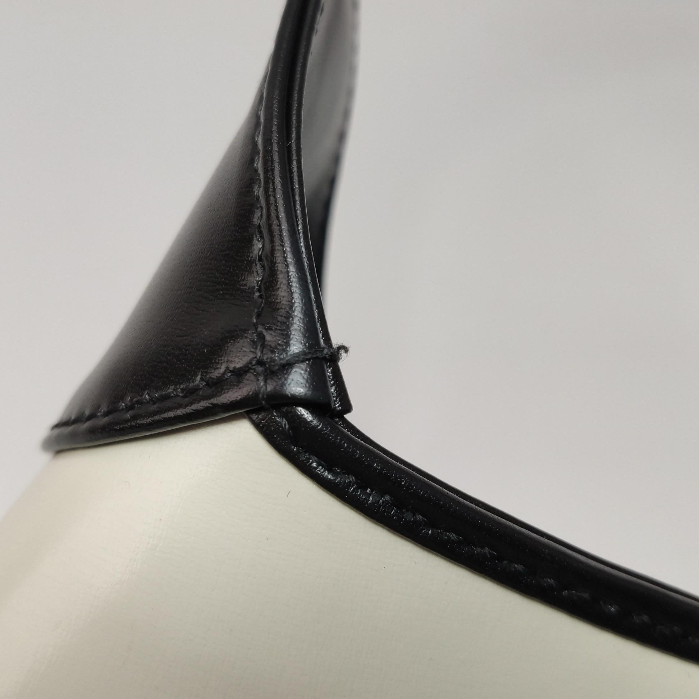 Gucci Jackie 1961 Small Black and White Leather Bag en vente 10