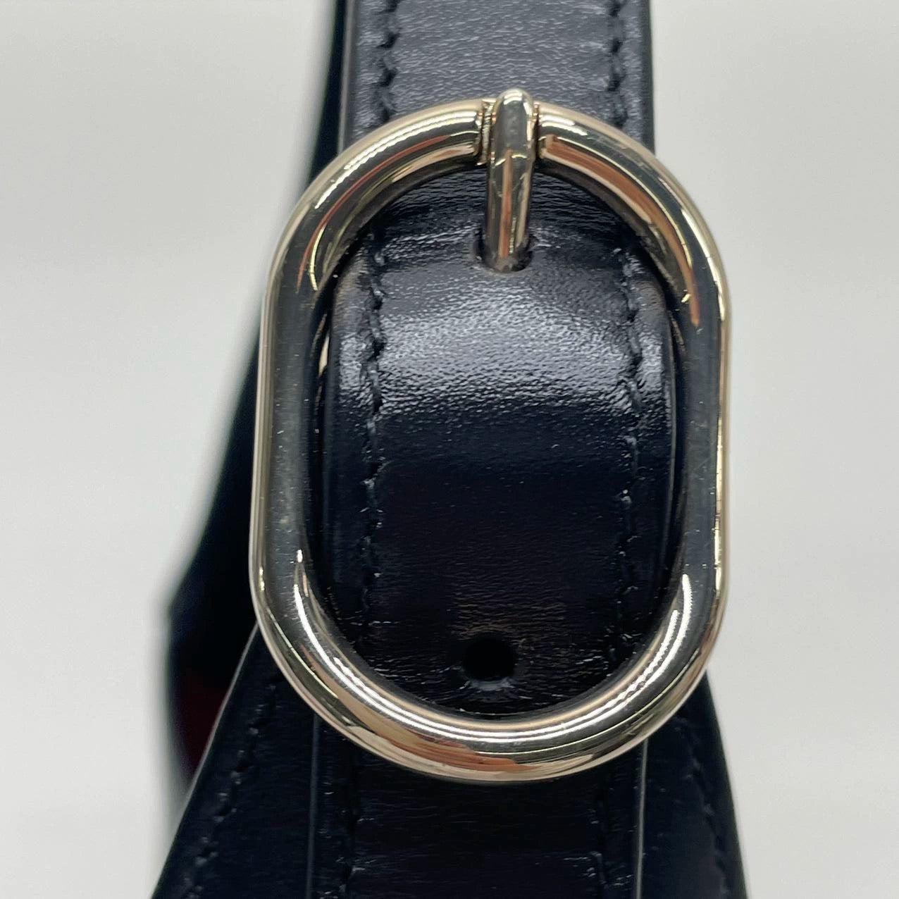 Gucci Jackie 1961 Small Black Leather Shoulder Bag Clasp S24 9