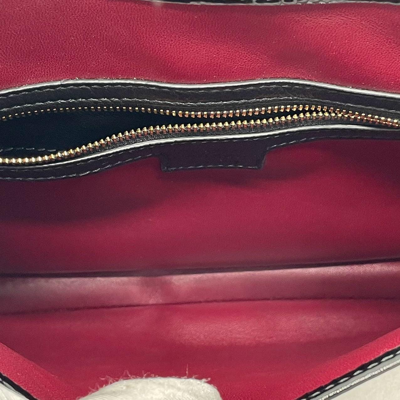 Gucci Jackie 1961 Small Black Patent Leather Shoulder Bag S24 For Sale 8