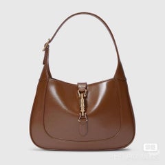 Gucci Jackie 1961 Small Brown Smooth Leather Bag