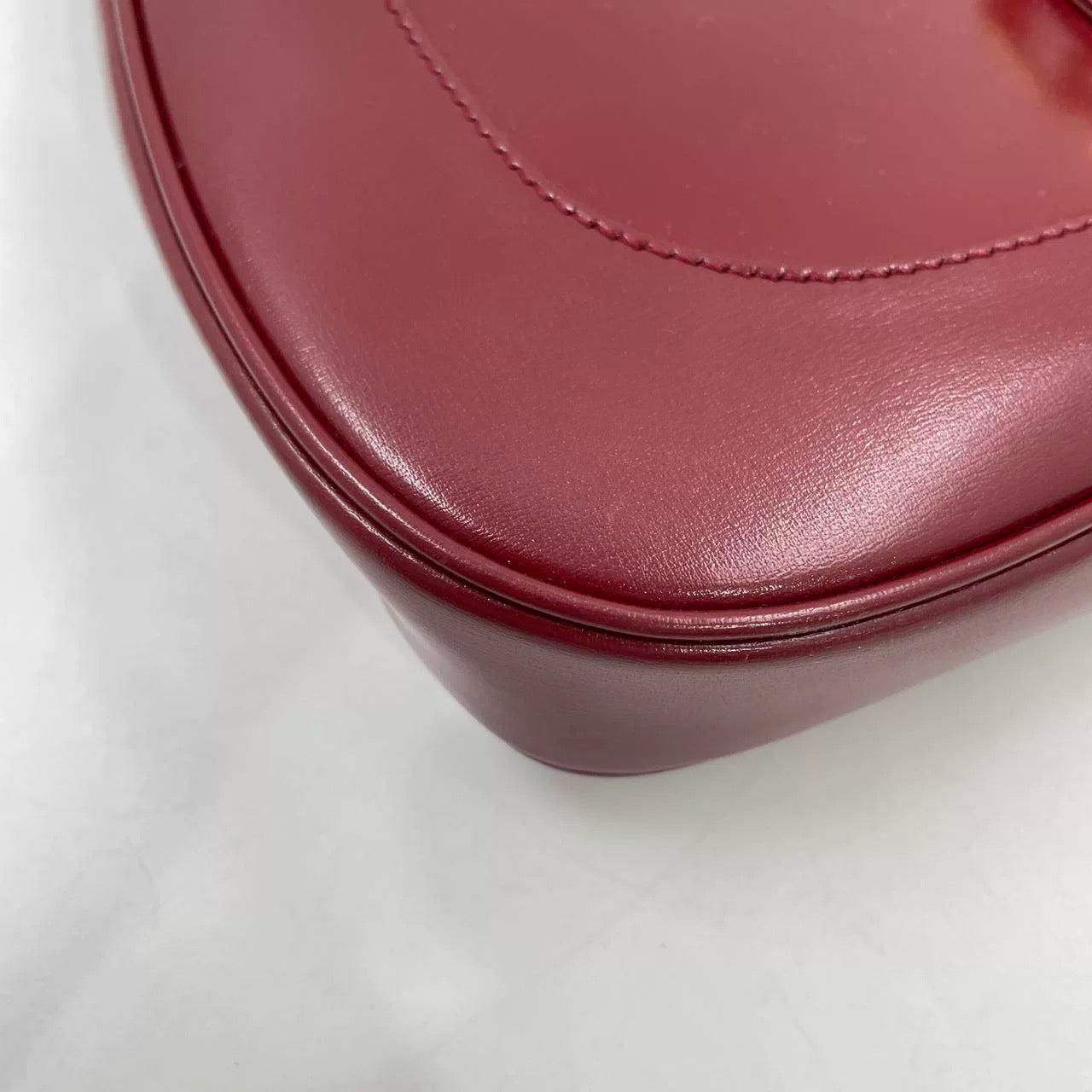 Gucci Jackie 1961 Small Burgundy Red Leather Bag with Adjustable Strap 7