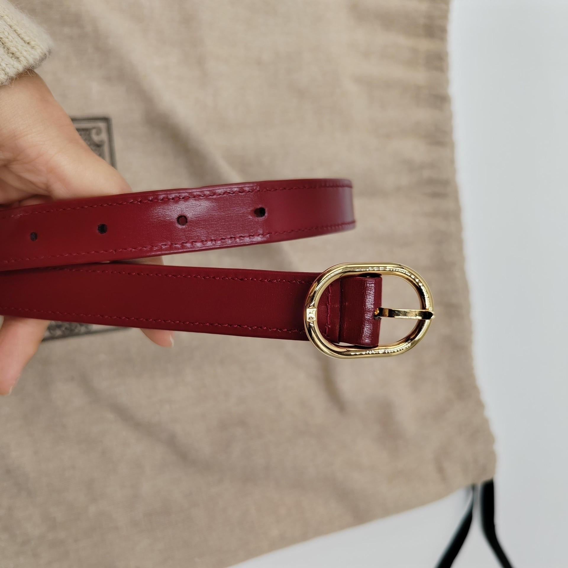 Gucci Jackie 1961 Small Burgundy Red Leather Bag with Adjustable Strap For Sale 10