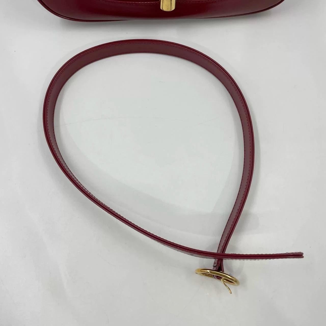 Gucci Jackie 1961 Small Burgundy Red Leather Bag with Adjustable Strap 10