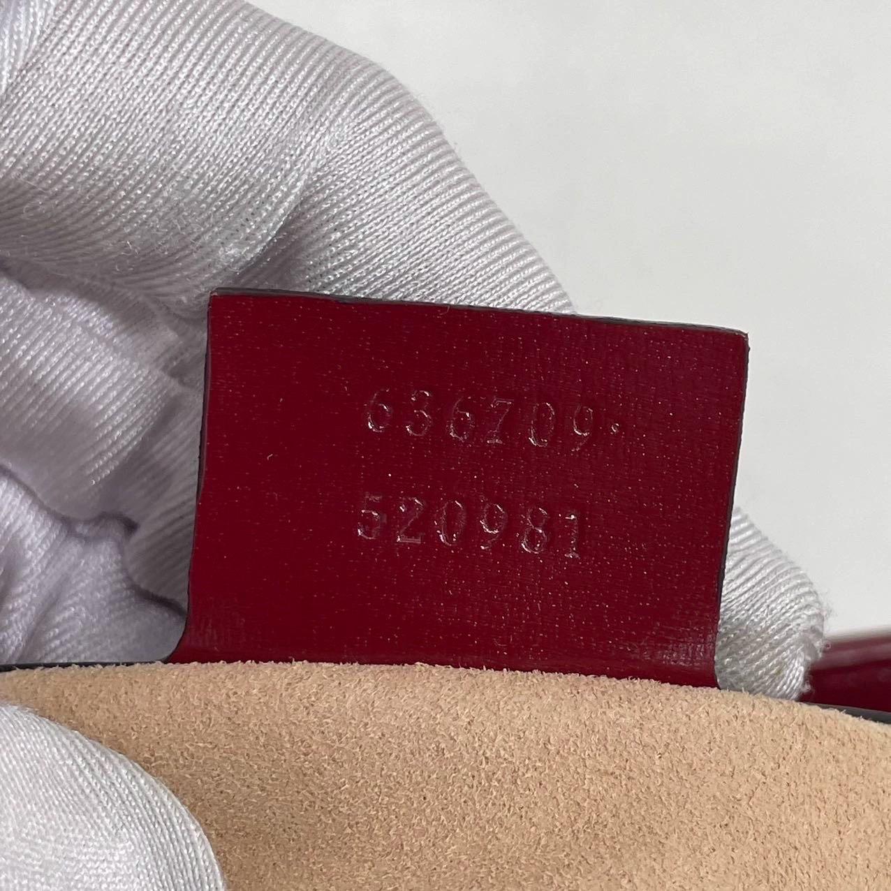 Gucci Jackie 1961 Small Burgundy Red Leather Bag with Adjustable Strap For Sale 14