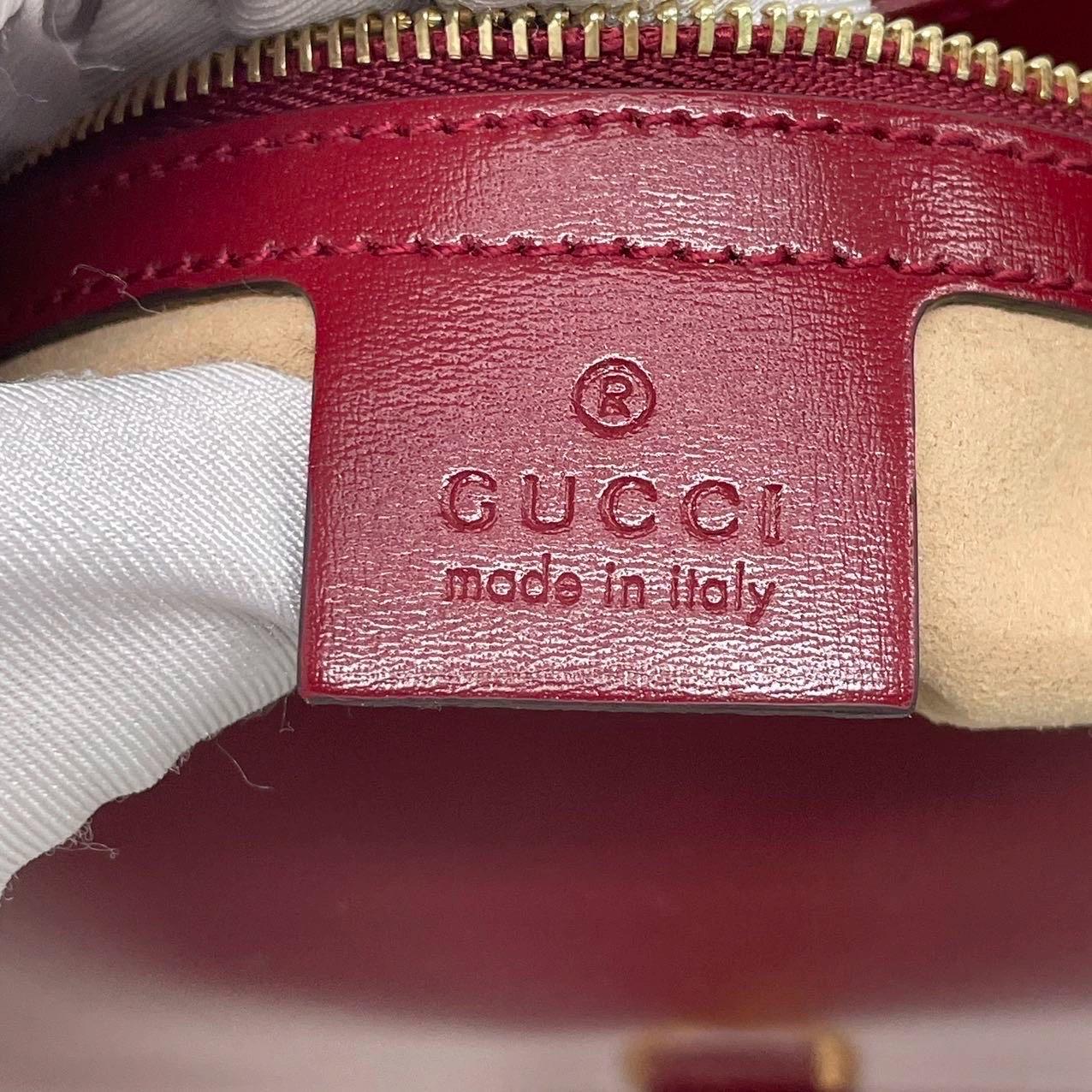 Gucci Jackie 1961 Small Burgundy Red Leather Bag with Adjustable Strap For Sale 3