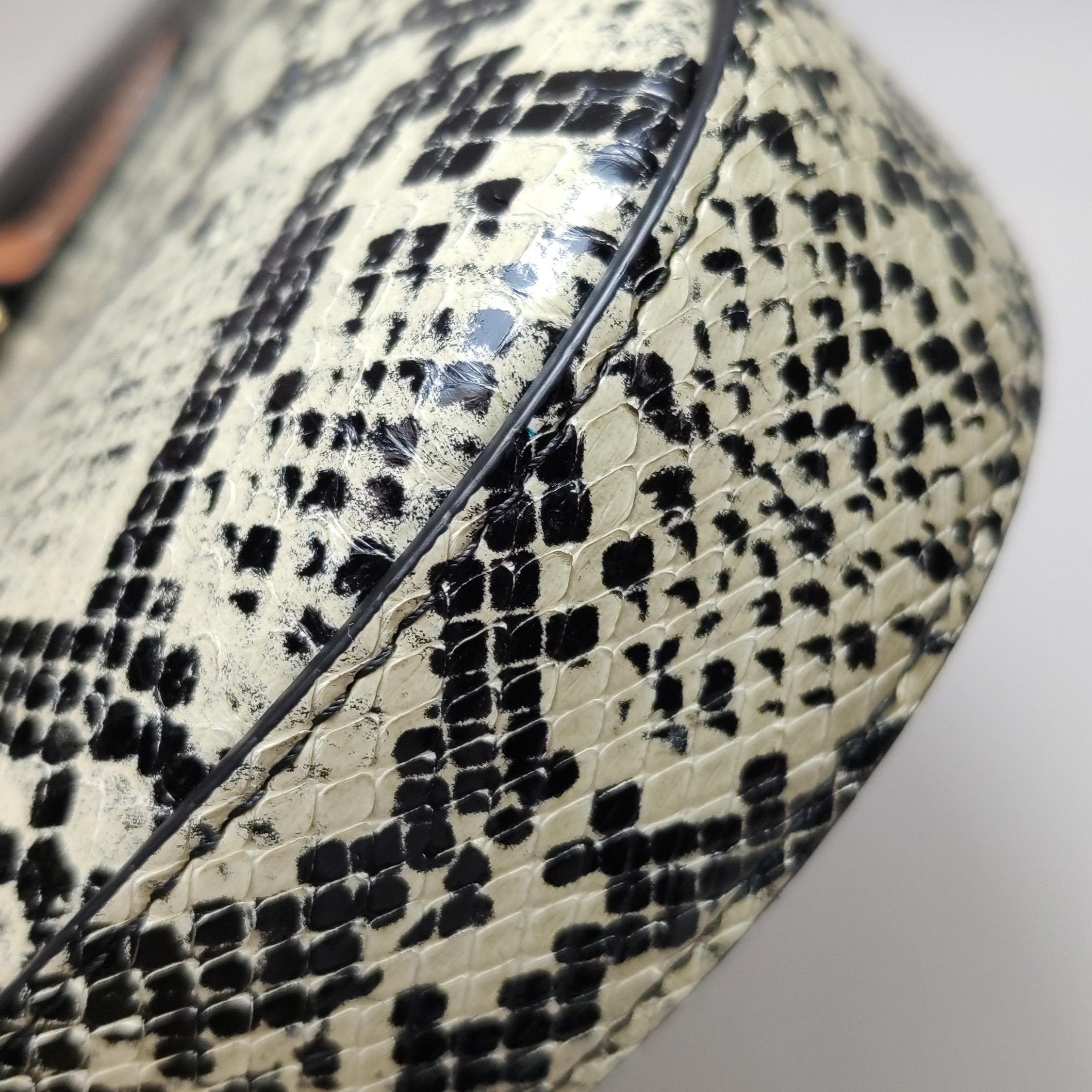 Gucci Jackie 1961 Small in pelle di vitello e serpente Nero Con Cinturino in vendita 10