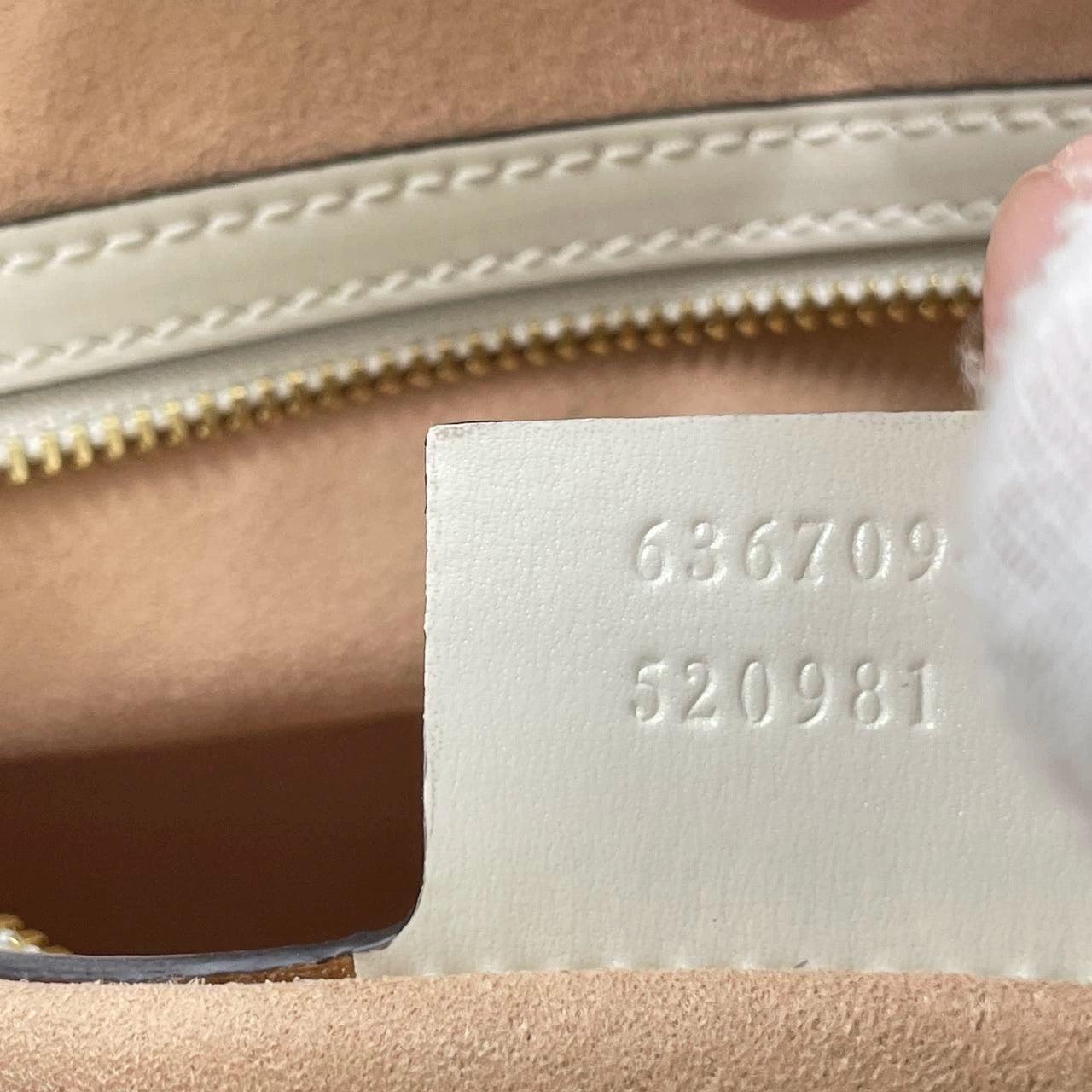 Gucci Jackie 1961 Small Leather Bag with Adjustable Strap White 9