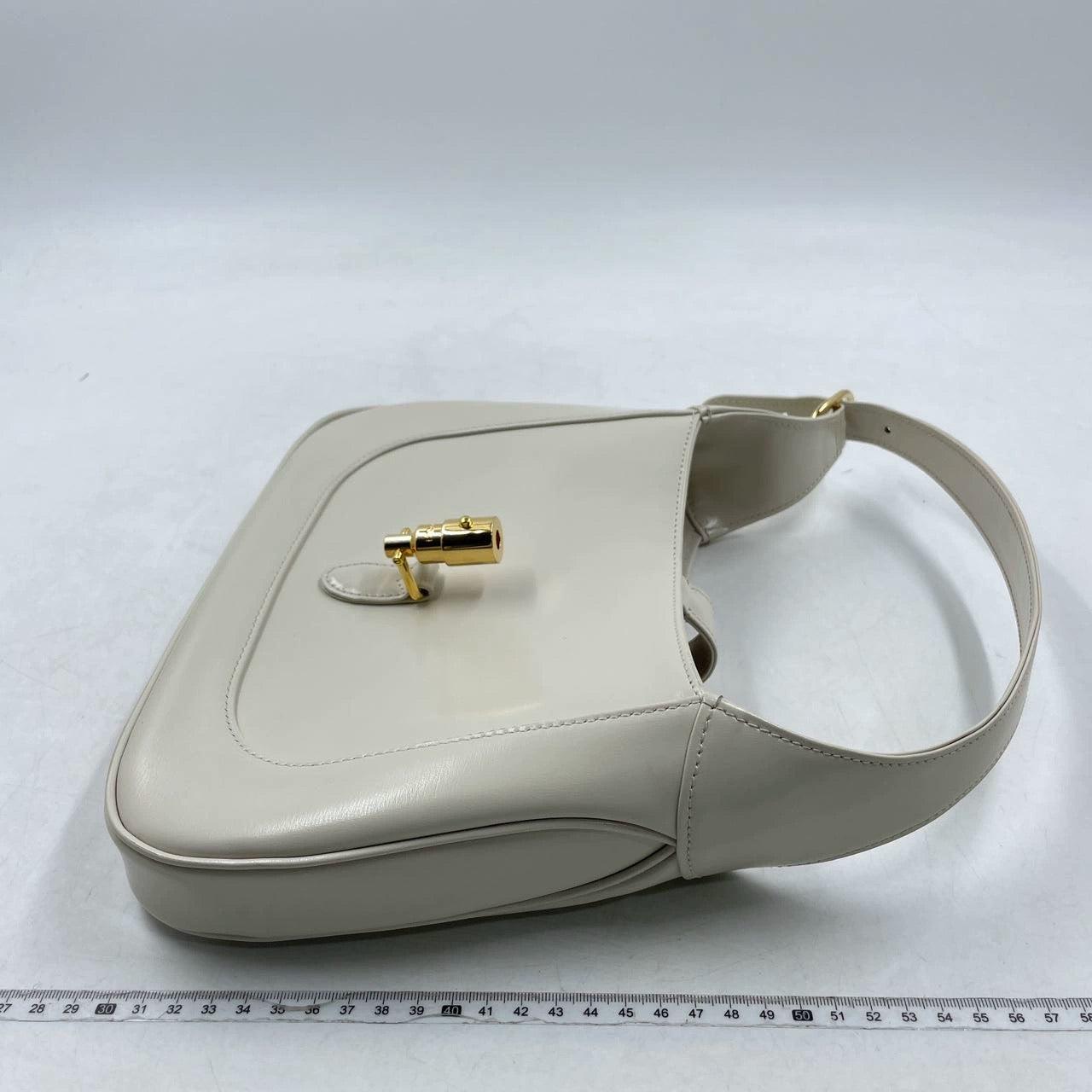 Women's Gucci Jackie 1961 Small Leather Bag with Adjustable Strap White