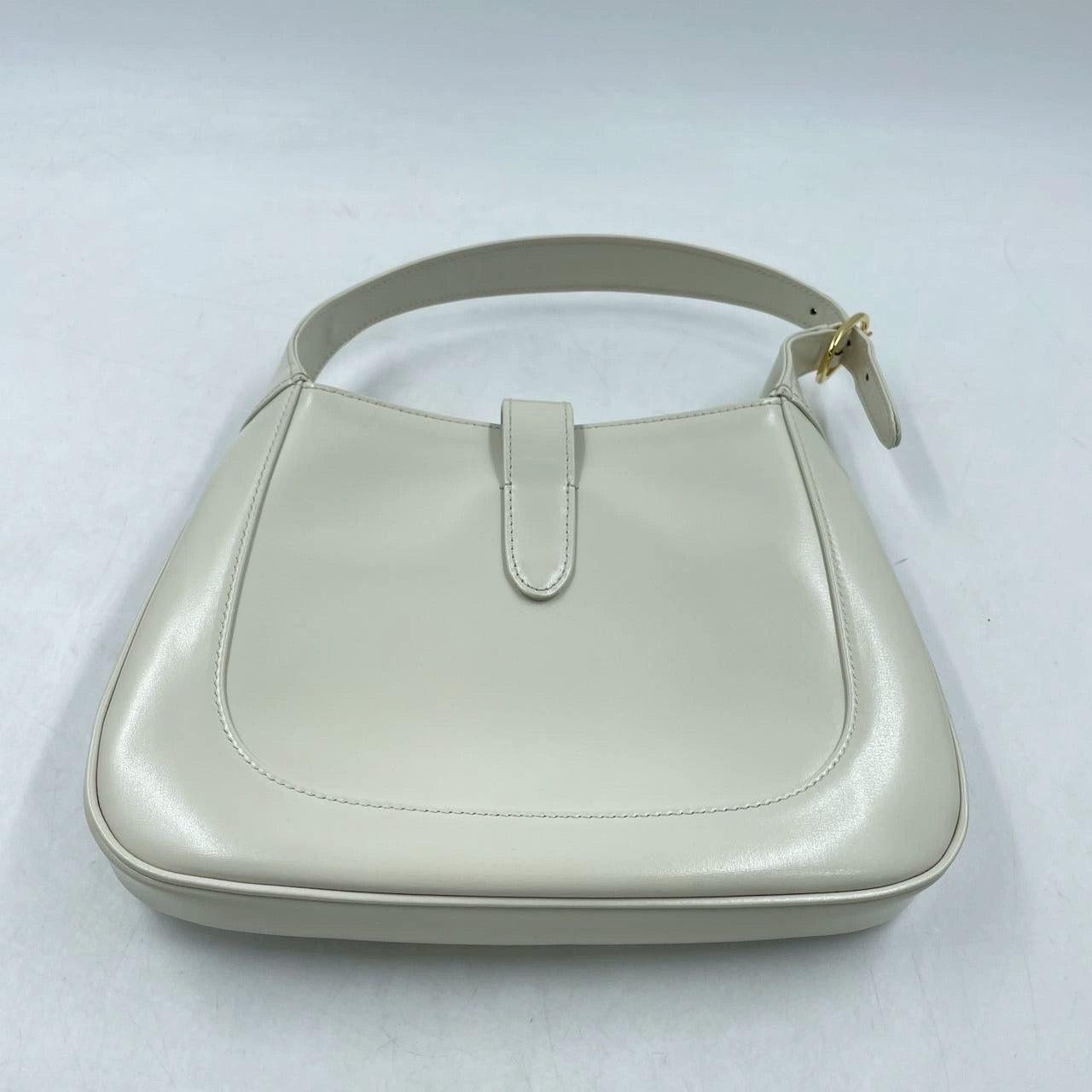 Gucci Jackie 1961 Small Leather Bag with Adjustable Strap White 1