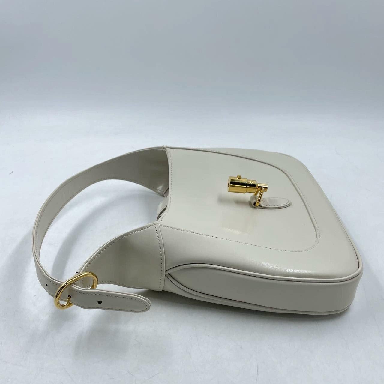 Gucci Jackie 1961 Small Leather Bag with Adjustable Strap White 3