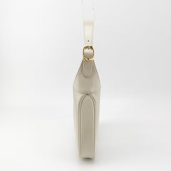 Gucci Jackie 1961 Small White Leather Bag with Adjustable Strap