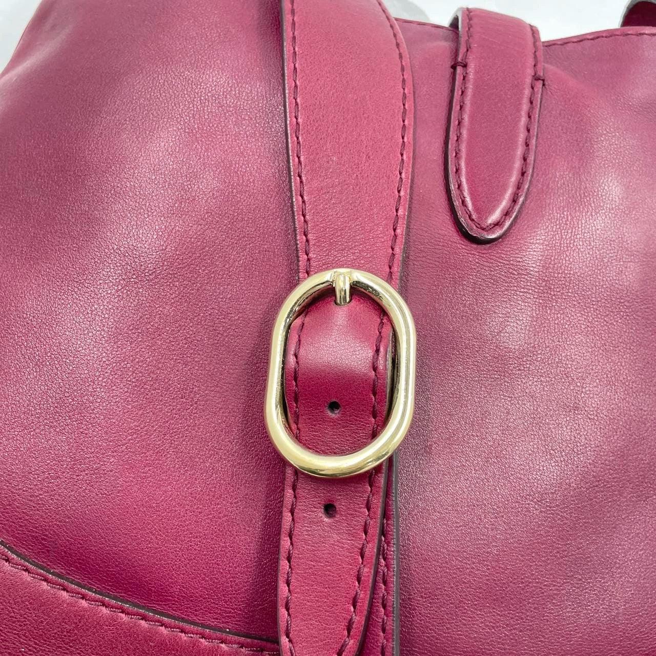 Gucci Jackie 1961 Soft Medium Leather Bag Burgundy Red 7