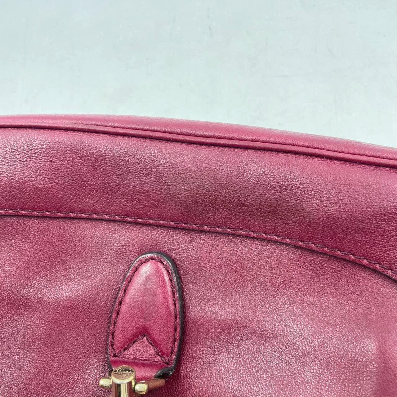 Gucci Jackie 1961 Soft Medium Leather Bag Burgundy Red 9