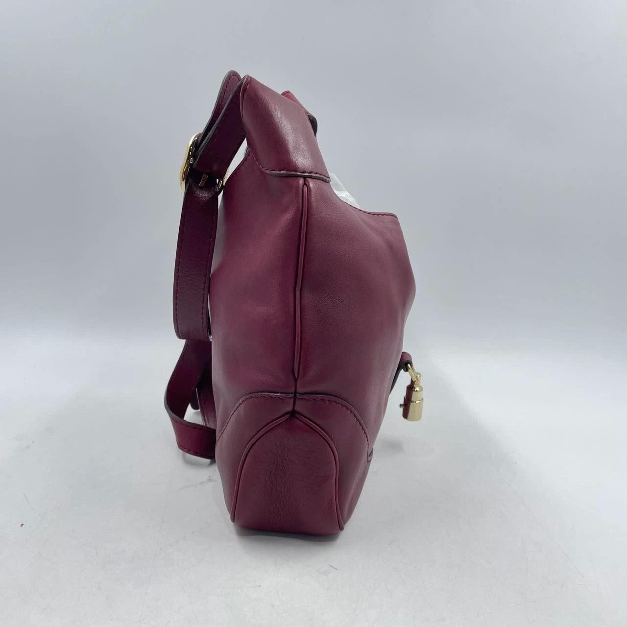Gucci Jackie 1961 Soft Medium Leather Bag Burgundy Red 3