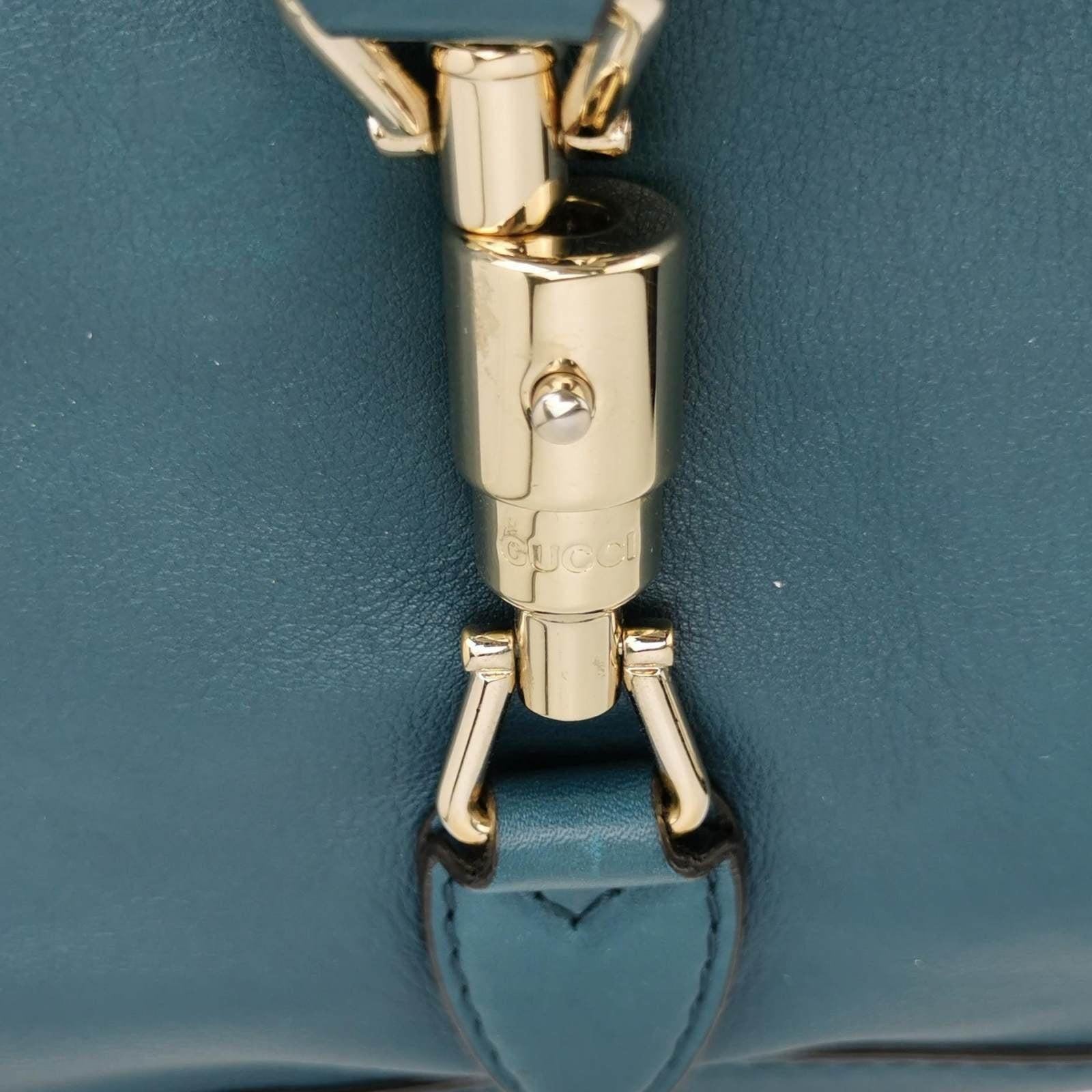 Gucci Jackie 1961 Soft Navy Leather Bag Medium 6