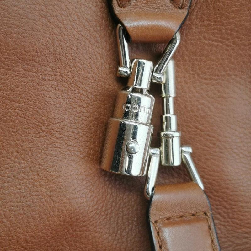 Gucci Jackie 1961 Soft Tan Brown Leather Bag Medium 9