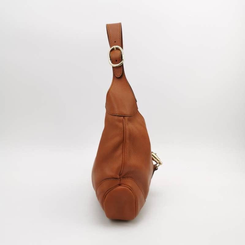Gucci Jackie 1961 Soft Tan Brown Leather Bag Medium In Good Condition In AUBERVILLIERS, FR