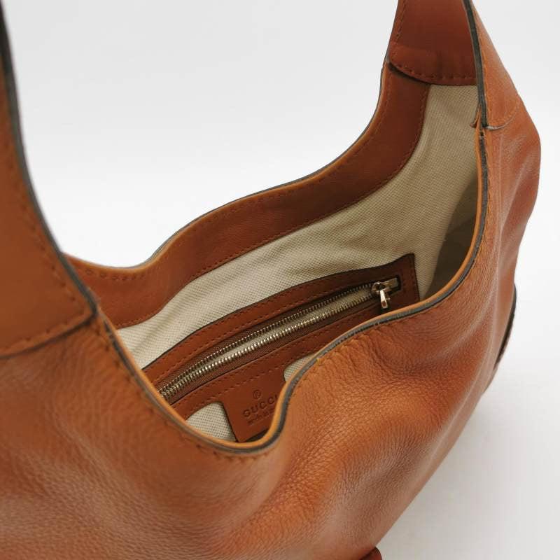 Women's Gucci Jackie 1961 Soft Tan Brown Leather Bag Medium