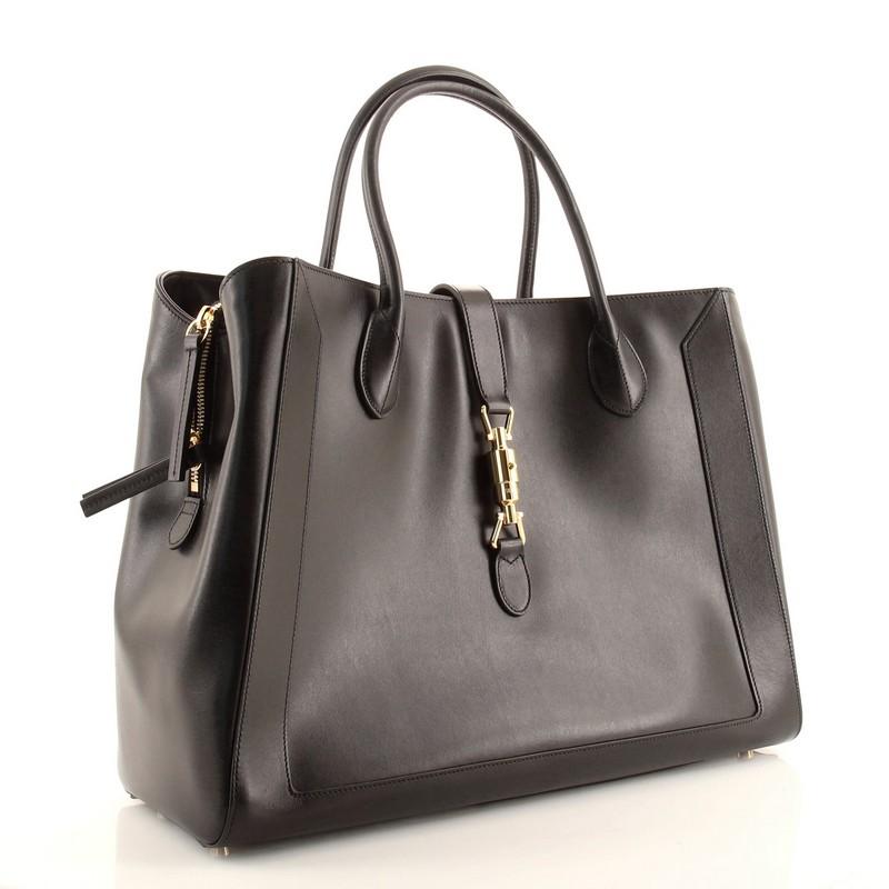 Gucci Jackie 1961 Tote Leather Large at 1stDibs gucci jackie 1961 large tote bag gucci jackie tote large gucci jackie large tote