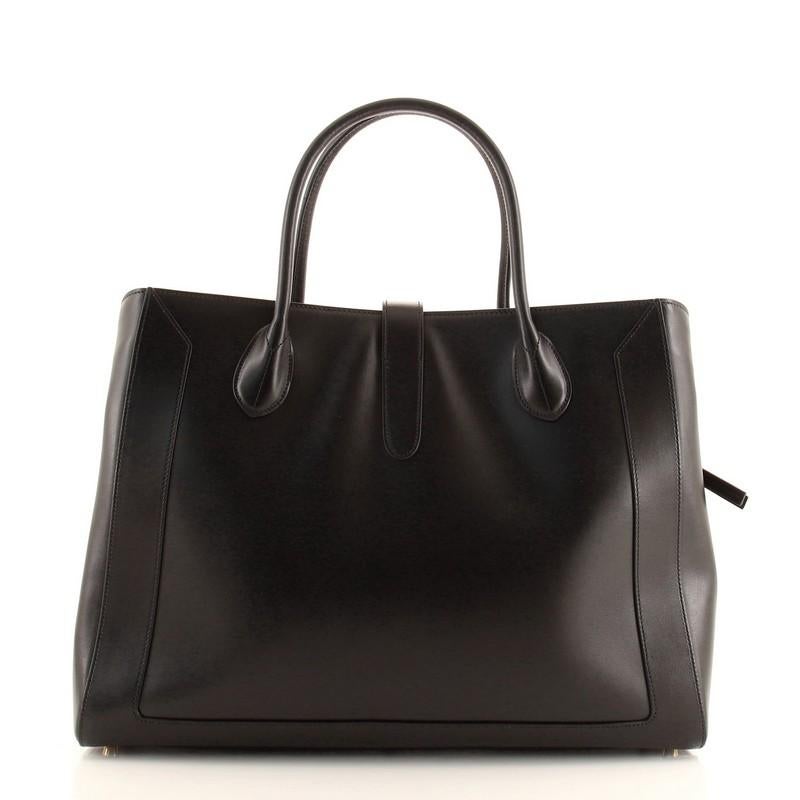 Nero Gucci Jackie 1961 Tote in pelle grande