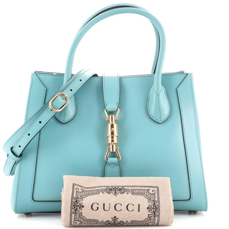 Gucci Jackie 1961 Medium Jacquard Denim Tote Bag