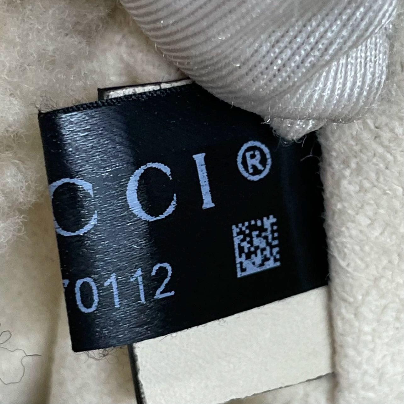 Gucci Jackie 1961 White Fluffy Shearling Bag Small For Sale 5