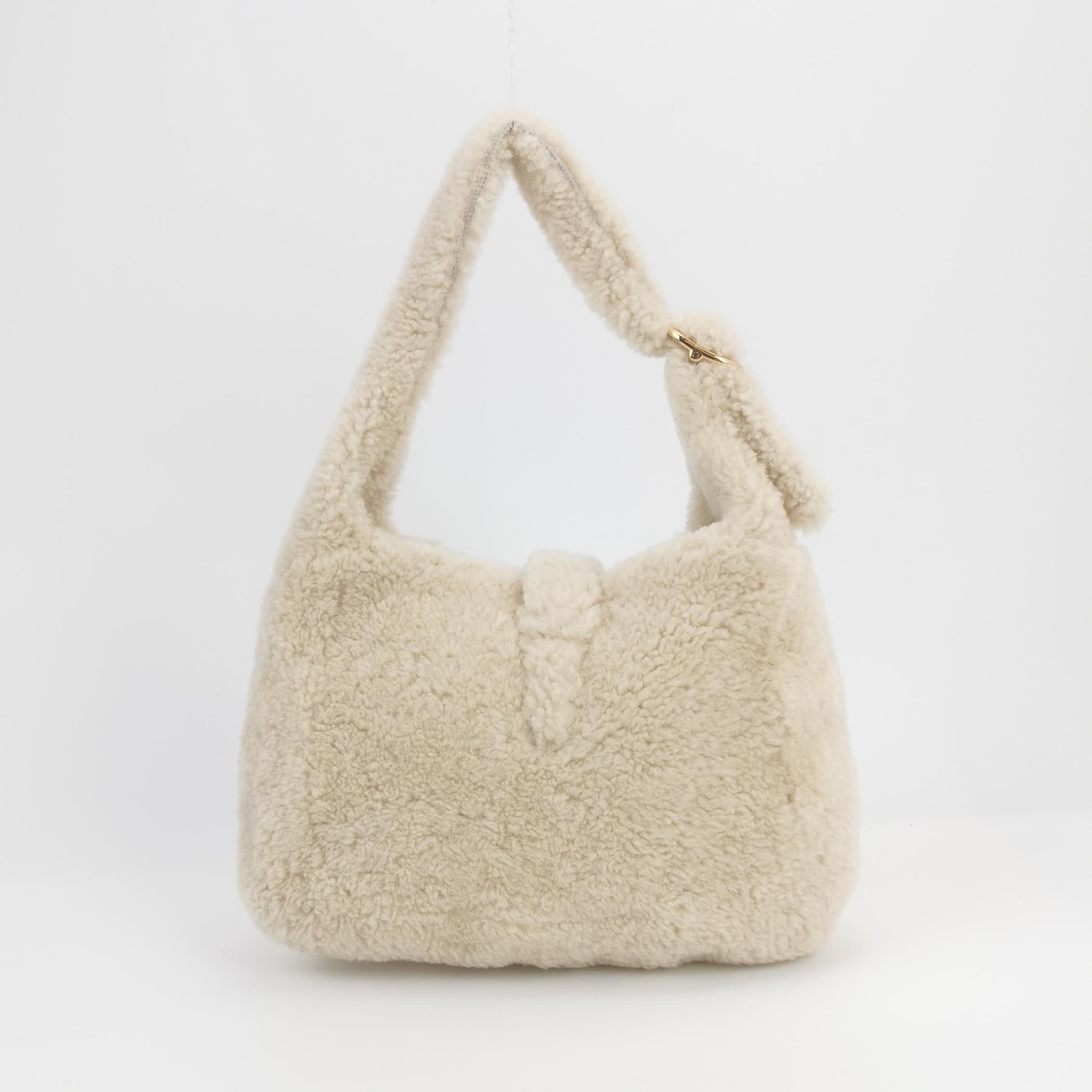 Gucci Jackie 1961 - Petit sac en peau de mouton blanc Pour femmes en vente