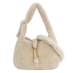 Gucci Jackie 1961 - Borsa bianca in montone di peluche - piccola