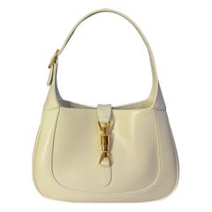 Gucci Jackie 1961 White Leather Bag Small Missing Strap