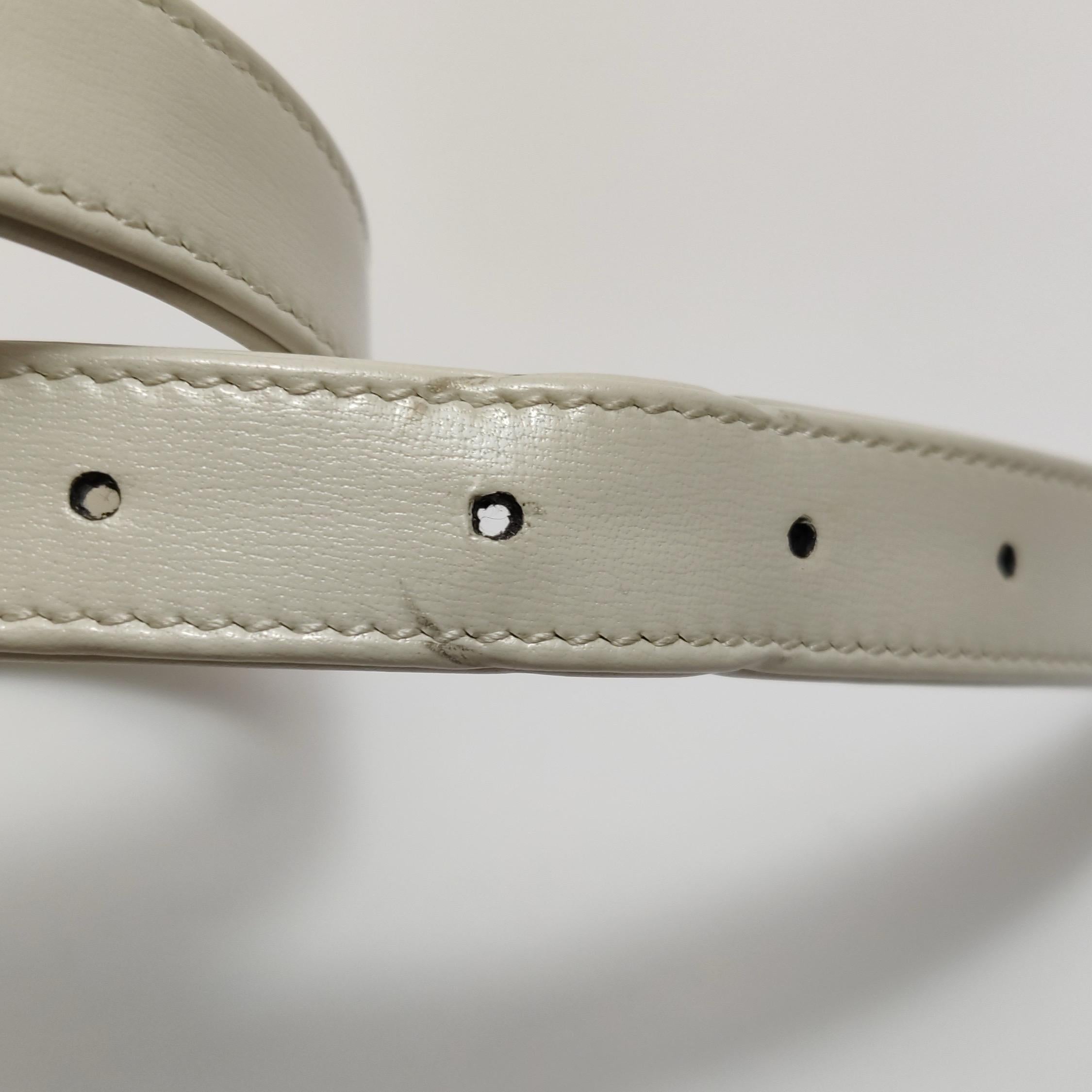 Gucci Jackie 1961 Borsa in pelle bianca Borsa a tracolla piccola con tracolla in vendita 7