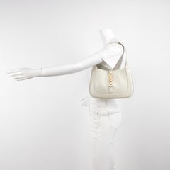 Gucci Jackie 1961 White Leather Bag Small Shoulder Bag With Strap