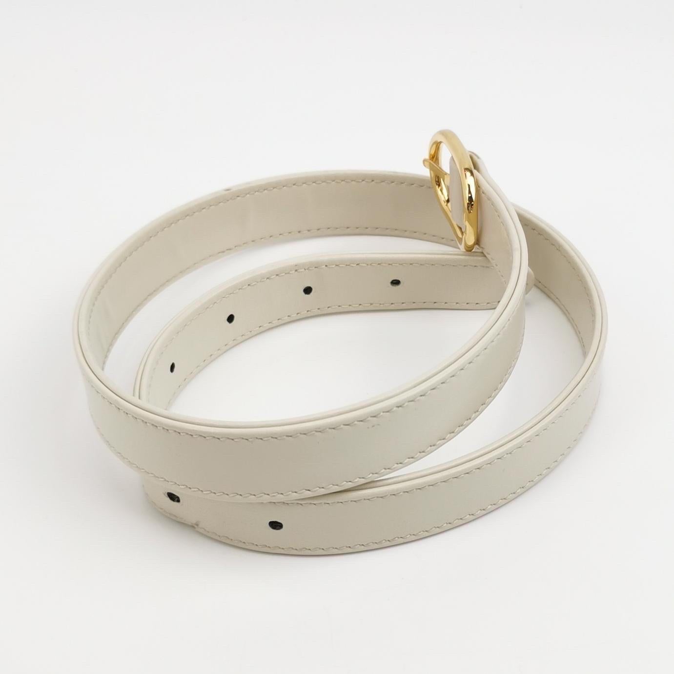 Gucci Jackie 1961 Borsa in pelle bianca Borsa a tracolla piccola con tracolla in vendita 4