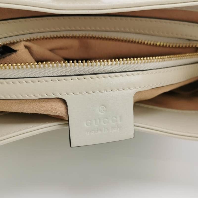 Gucci Jackie 1961 Sac en cuir blanc avec bandoulière ajustable Taille petite Pour femmes en vente