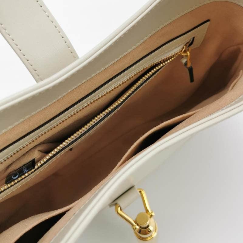 Gucci Jackie 1961 Sac en cuir blanc avec bandoulière ajustable Taille petite en vente 1