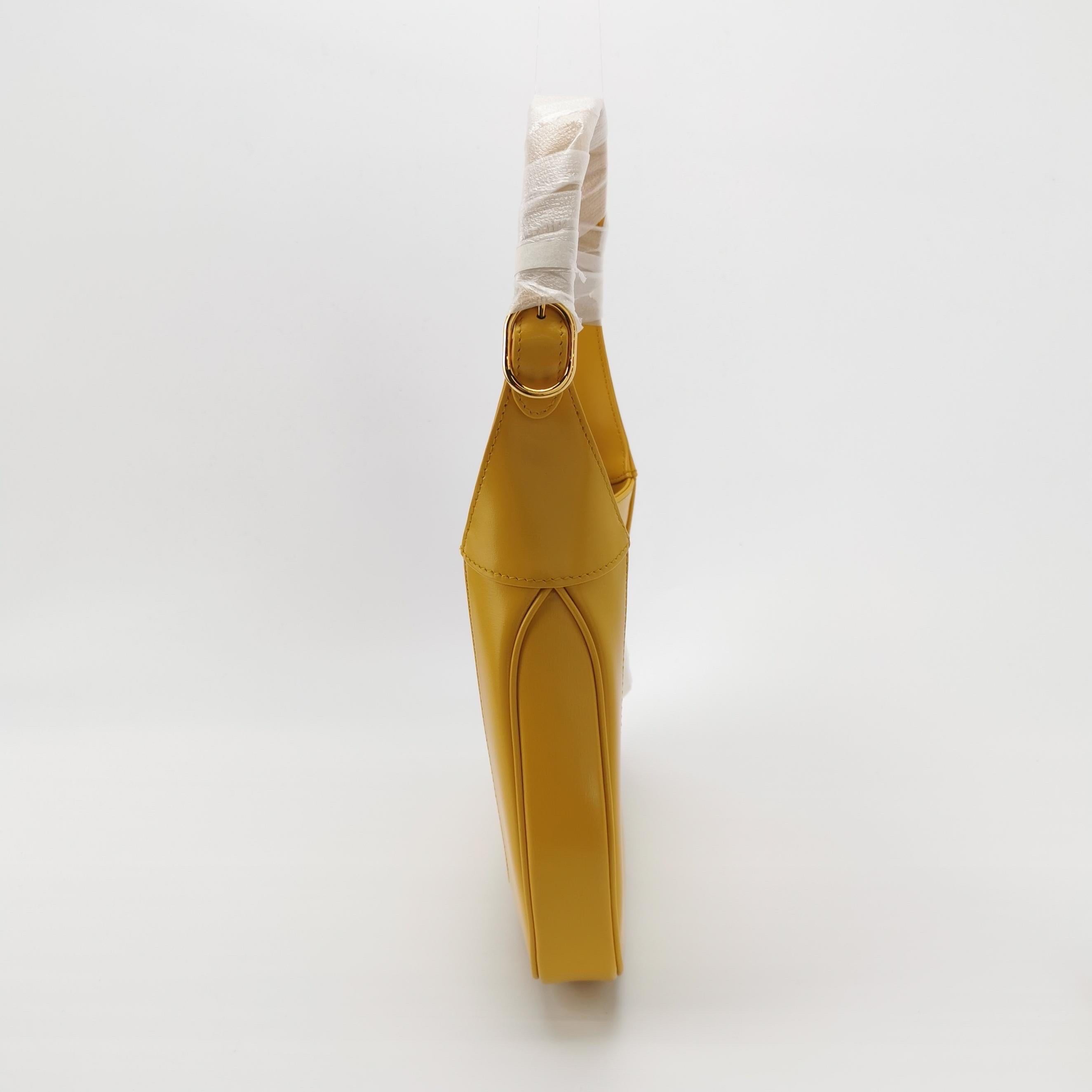 Gucci Jackie 1961 Borsa in pelle gialla Borsa a tracolla piccola con tracolla In condizioni Nuovo in vendita a AUBERVILLIERS, FR