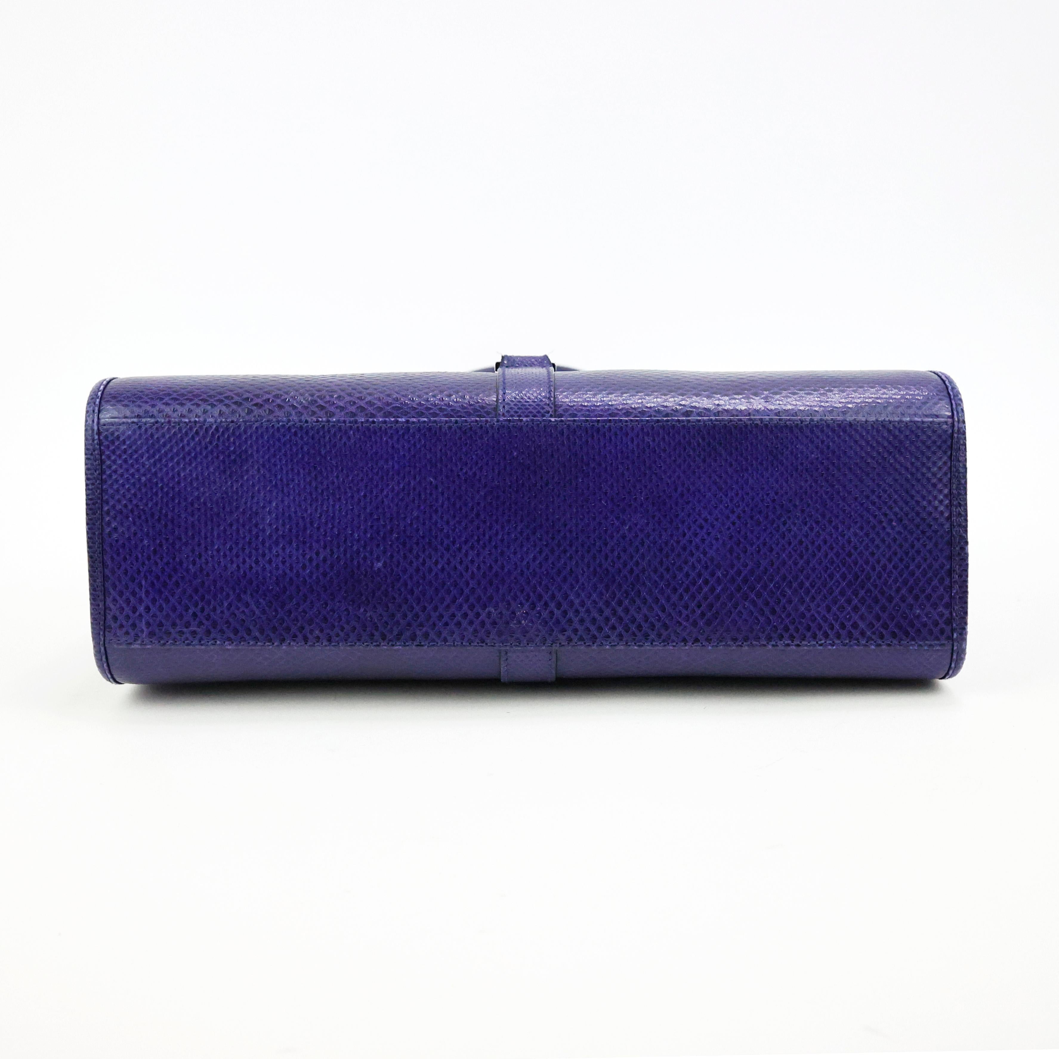 Women's Gucci Jackie Bag in Purple Lizard Leather 