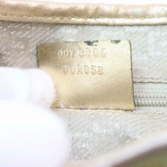 Gucci Jackie Bardot  Bicolor Jackie-o Hobo 870208 Gold Canvas Shoulder Bag