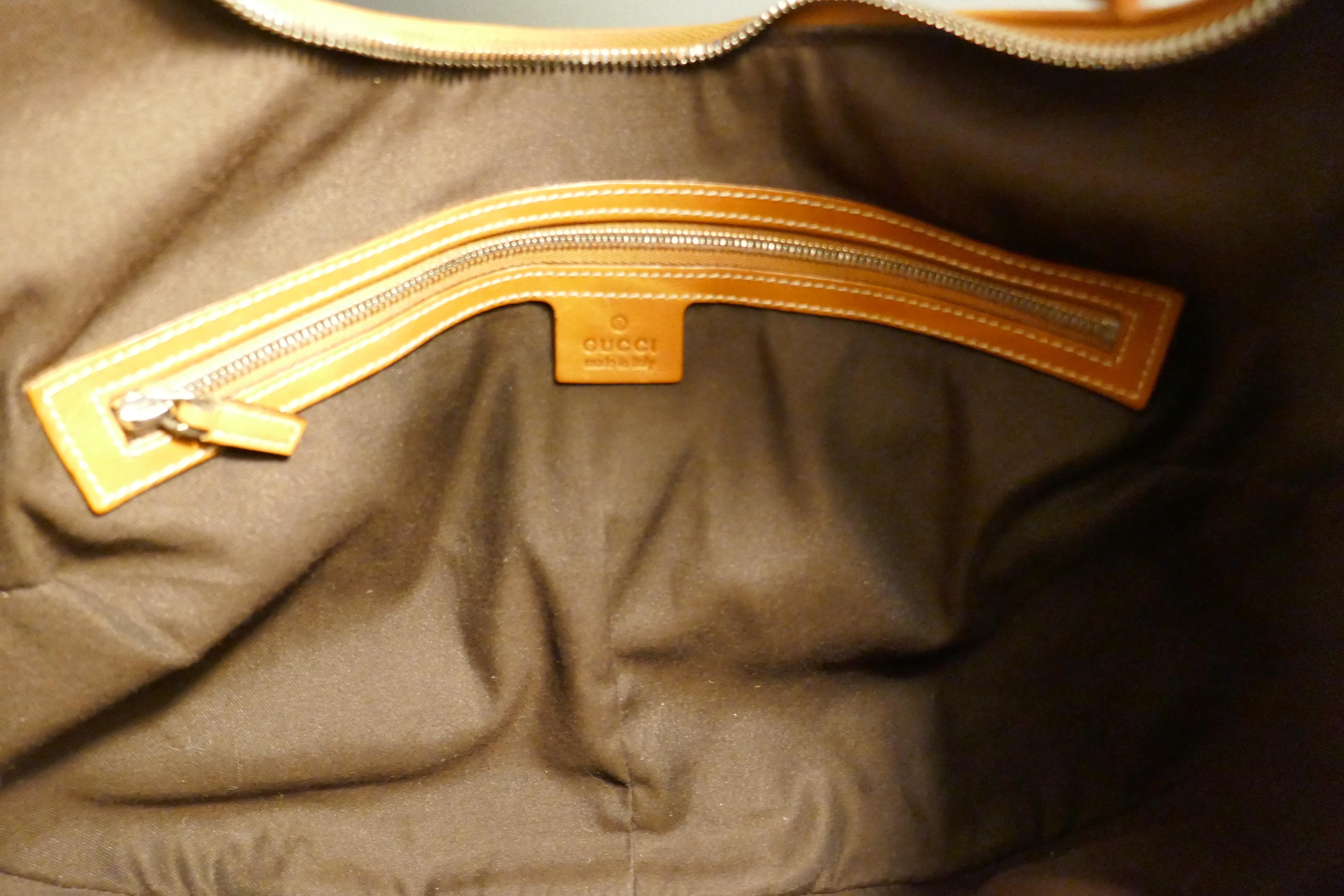 Gucci Jackie Equestrian Look Canvas Shoulder Bag GG Monogram  5