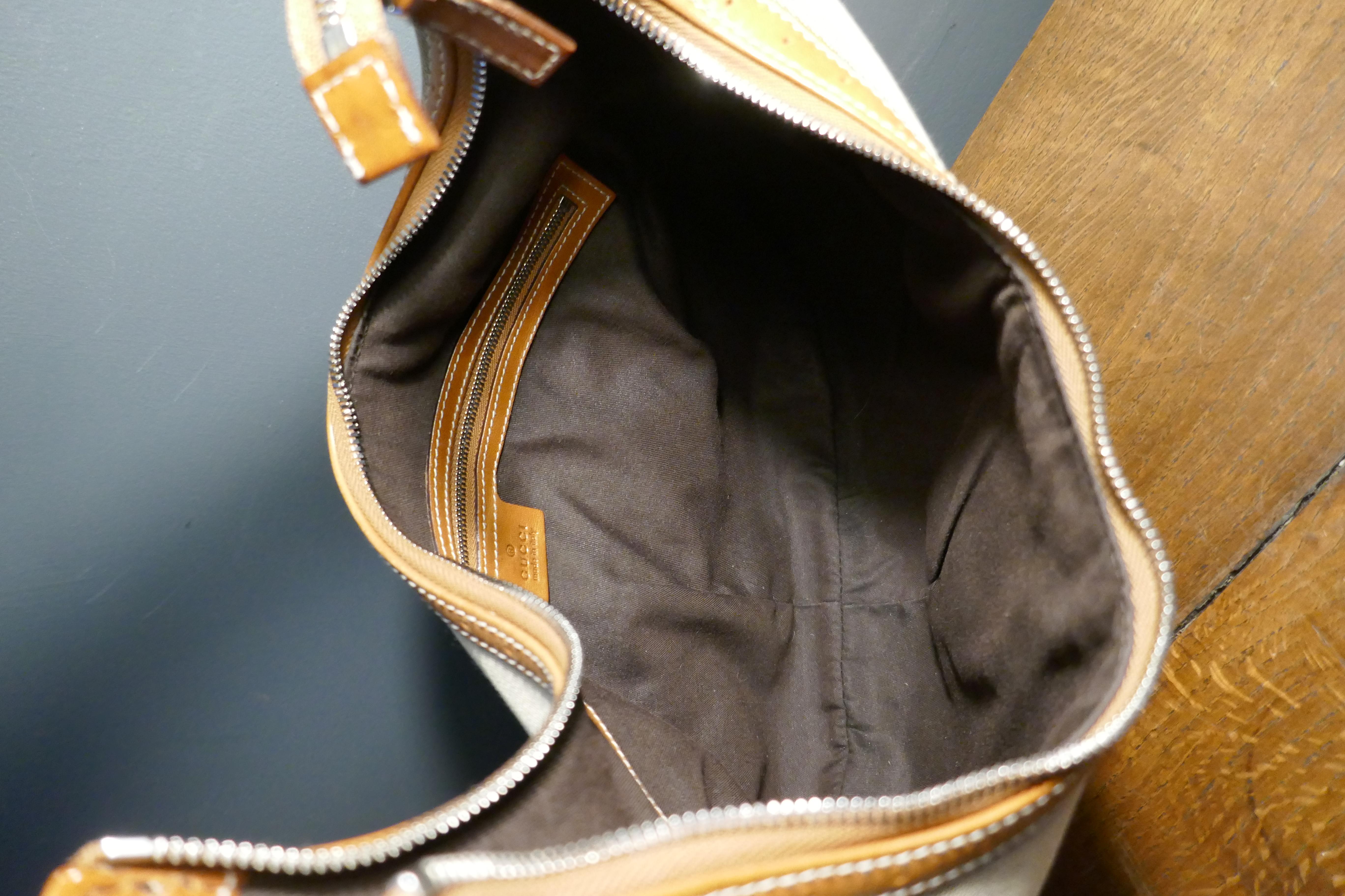 Gucci Jackie Equestrian Look Canvas Shoulder Bag GG Monogram  6