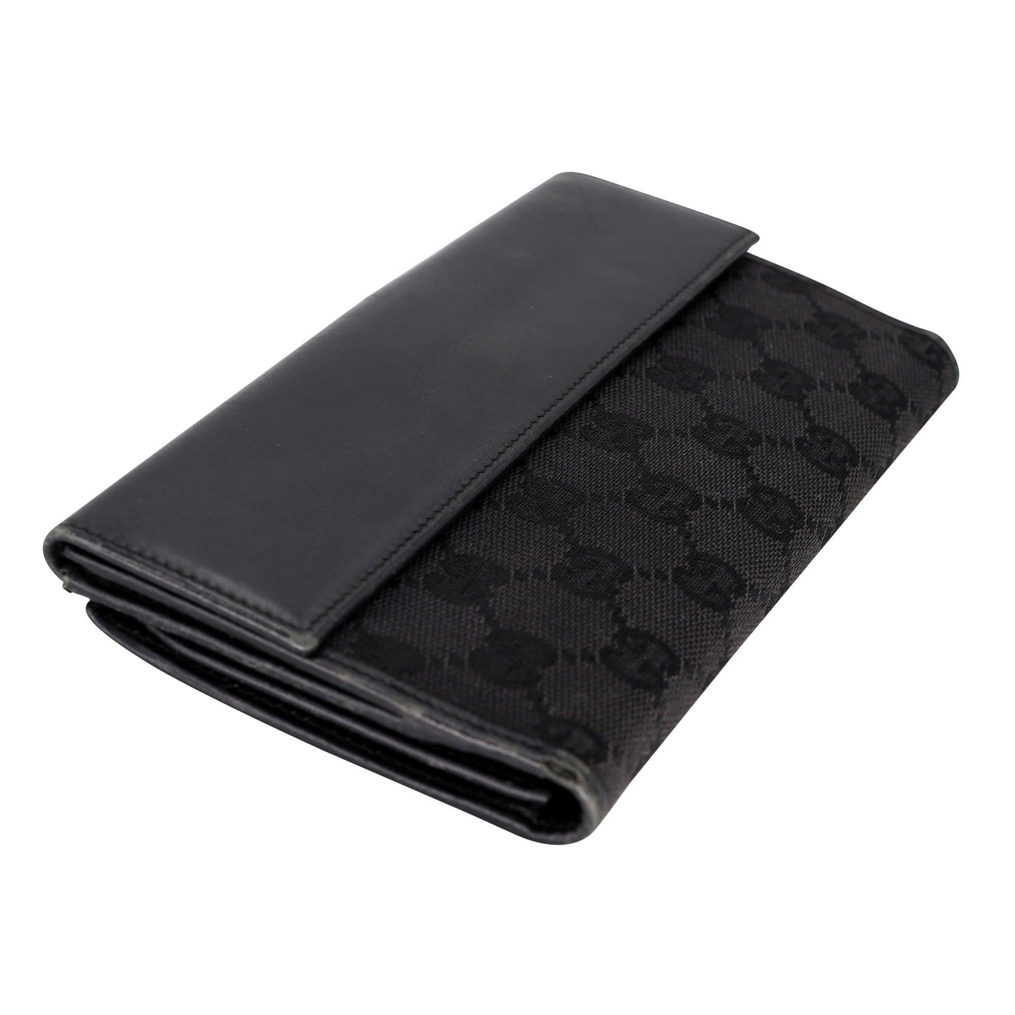 Gucci Jackie GG Logo Canvas Long Wallet GG-W1004P-A003 For Sale 1