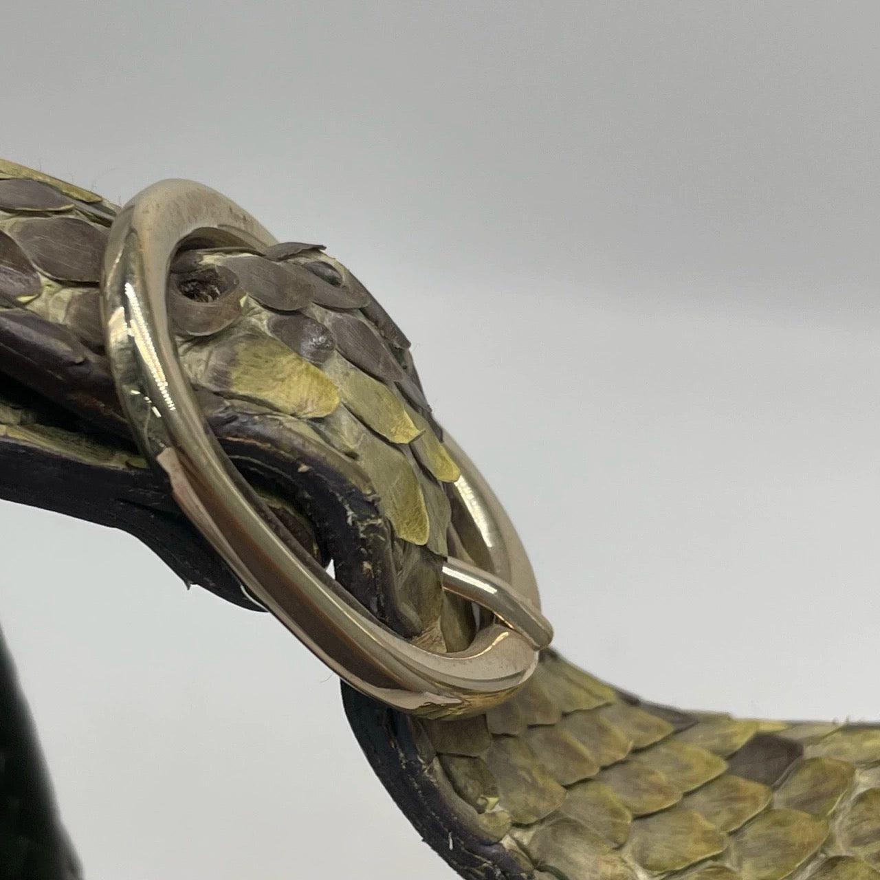 Gucci Jackie Green Python Leather Rare 6
