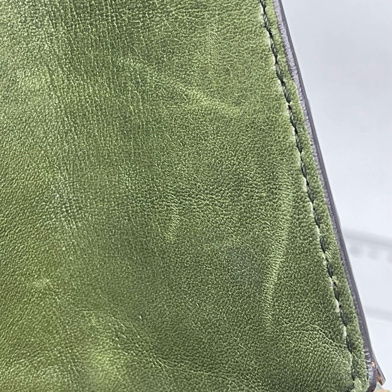 Gucci Jackie Green Python Leather Rare 12