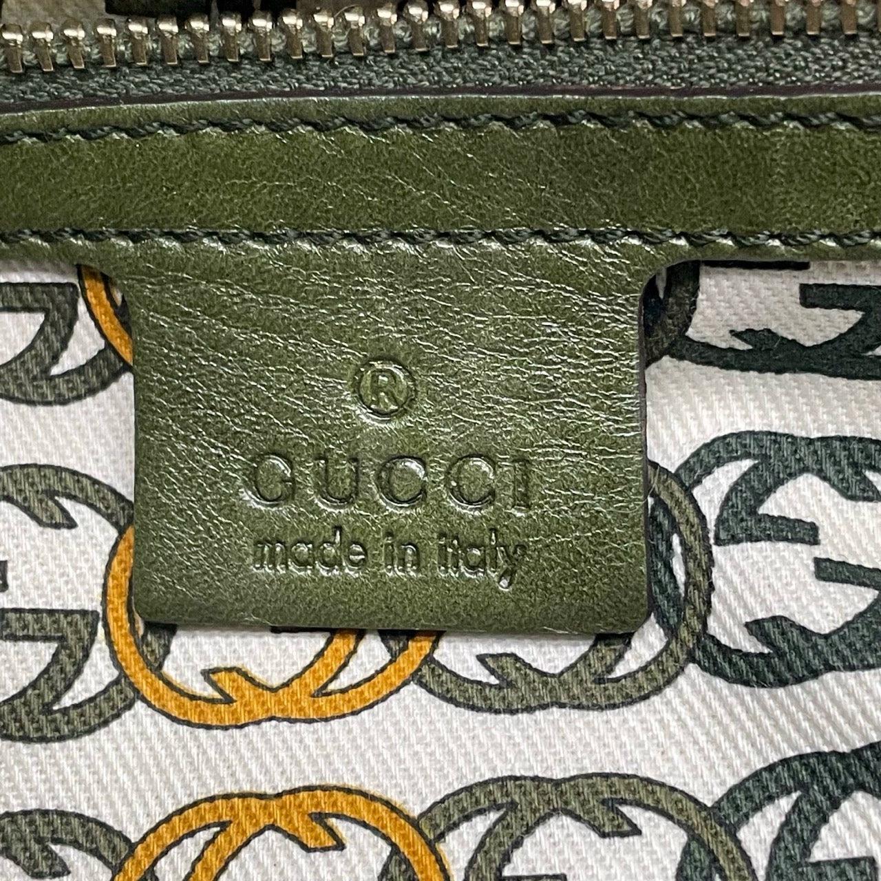 Gucci Jackie Green Python Leather Rare 1