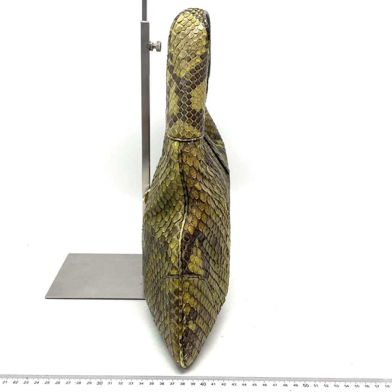 Gucci Jackie Green Python Leather Rare 3