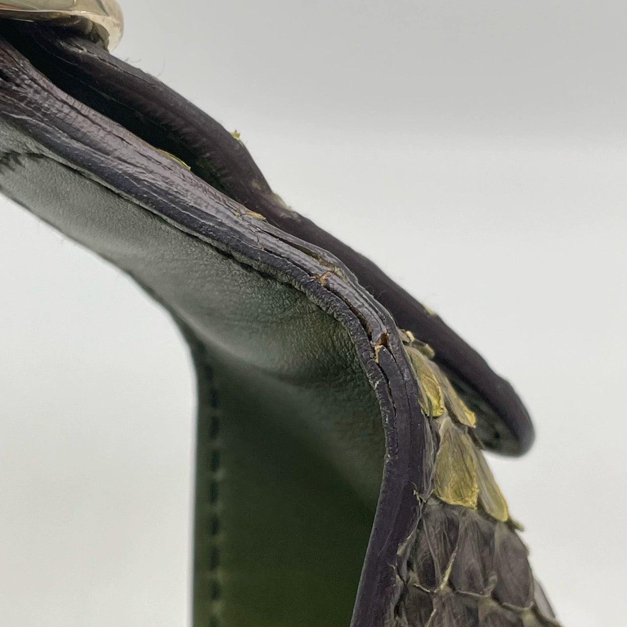 Gucci Jackie Green Python Leather Rare 4
