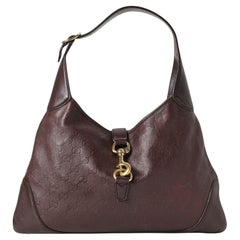 Gucci Jackie Groß GG Guccissima Burgund