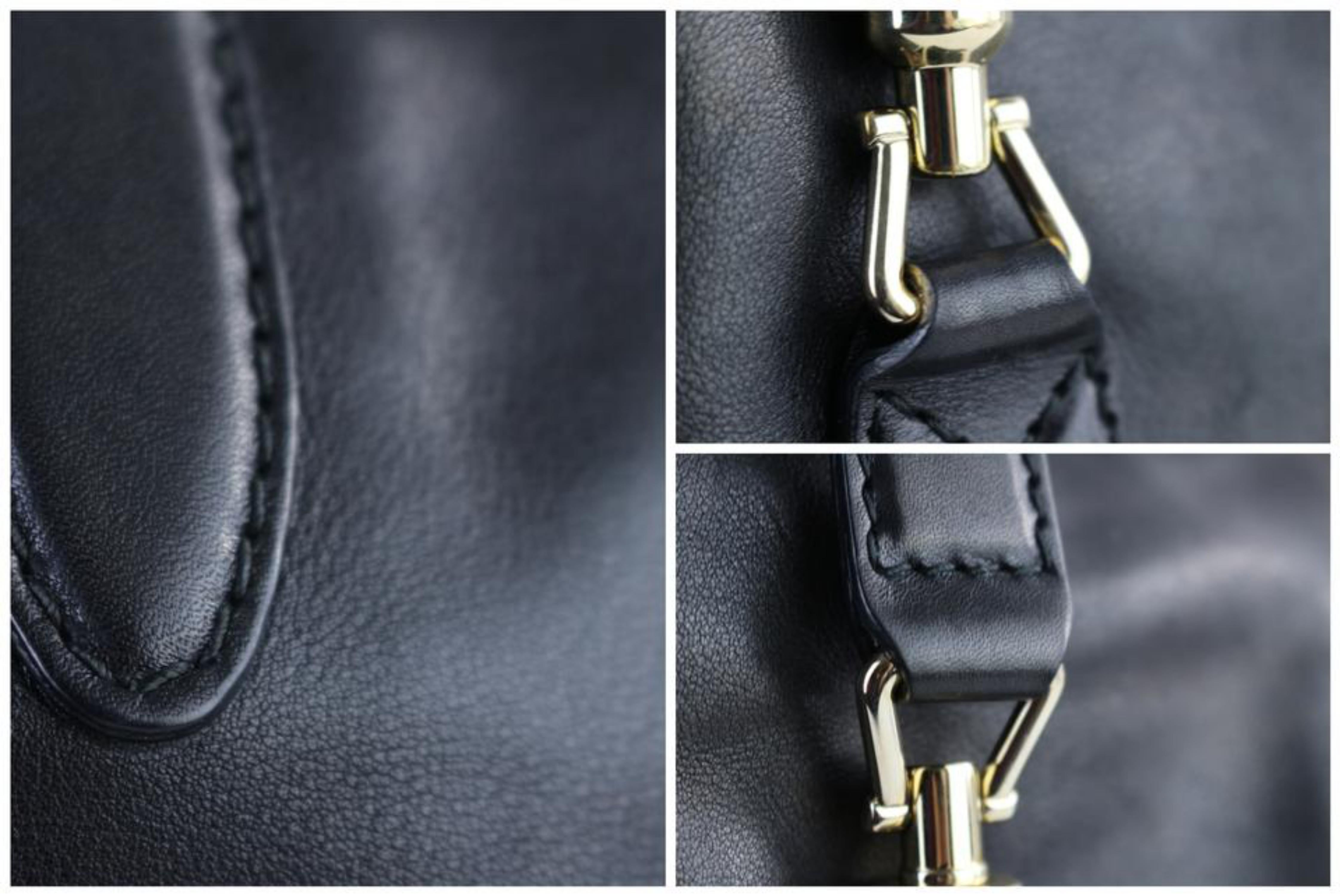 Gucci Jackie Long 10gr1103 Black Leather Hobo Bag For Sale 4